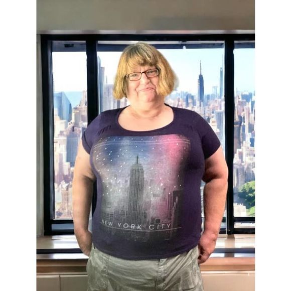 Style & Co. NYC Purple Tee 2X! - Picture 1 of 8